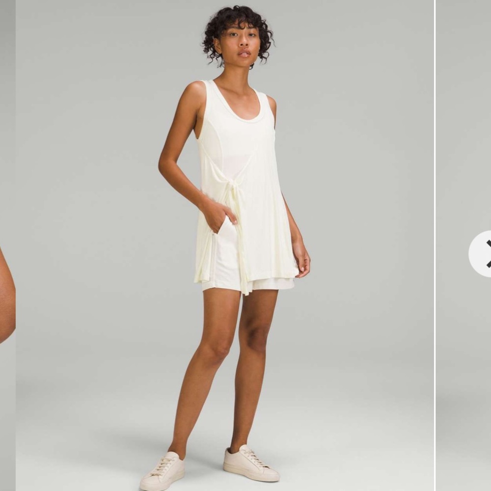 Lululemon | Modal Wrap Romper 4” Size 6 Lemon Sorbet